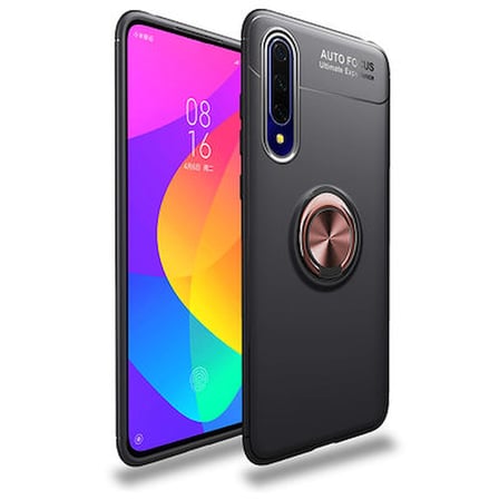 Huawei P Smart Pro 2019 Ultra Koruma Sağlayan Stant Özellikli Yüzüklü Ravel Silikon Kılıf