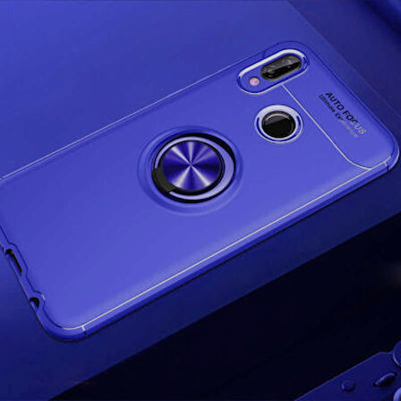 Huawei P20 Lite  Kılıf Yüzüklü Sağlam Esnek Ringo Silikon Kapak