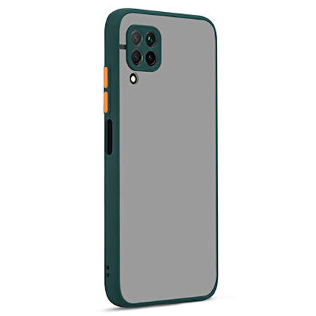 Huawei P40 Lite Kenarları Renkli Arkası Buğulu Şık Hux Silikon Kılıf