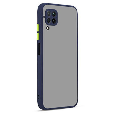 Huawei P40 Lite Kılıf Arkası Buğulu Kenarları Renkli Sert Premium Silikon Kapak RCV/Hux
