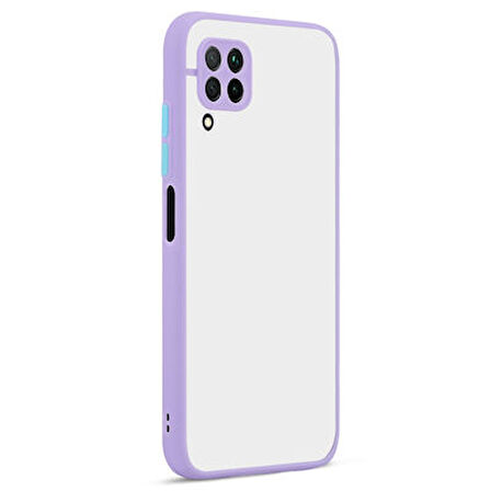 Huawei P40 Lite Kılıf Kenarları Renkli Sert Yapılı Şık Silikon Kapak RYC/Hux