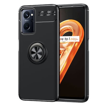 Oppo A36 Kılıf Yüzüğü Stant ve Araç Tutucu Olabilen Şık Esnek Premium Silikon Kapak RYC/Ravel