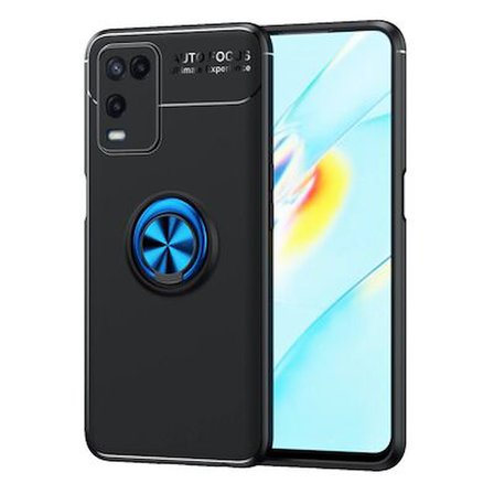 Oppo A54 4G  Kılıf Yüzüklü Sağlam Esnek Ringo Silikon Kapak