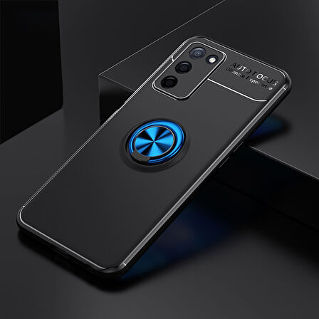 Oppo A55 5G  Kılıf Yüzüklü Sağlam Esnek Ringo Silikon Kapak