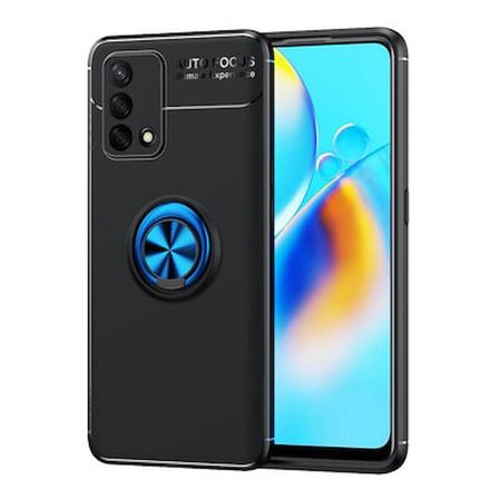 Oppo A74 4G  Kılıf Yüzüklü Sağlam Esnek Ringo Silikon Kapak