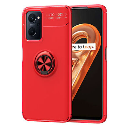 Oppo A76  Kılıf Yüzüklü Sağlam Esnek Ringo Silikon Kapak