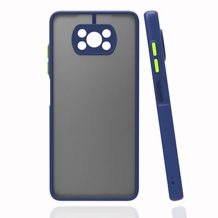 Poco X3 Pro Kılıf Arkası Buğulu Kenarları Renkli Sert Premium Silikon Kapak RCV/Hux