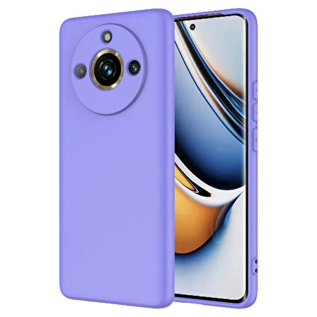 Realme 11 Pro Plus İçi Kadife Dolgulu Şık Candy Lansman Silikon Kılıf