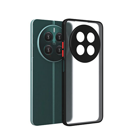 Realme 12 Kılıf Kenarları Renkli Sert Yapılı Şık Silikon Kapak RYC/Hux