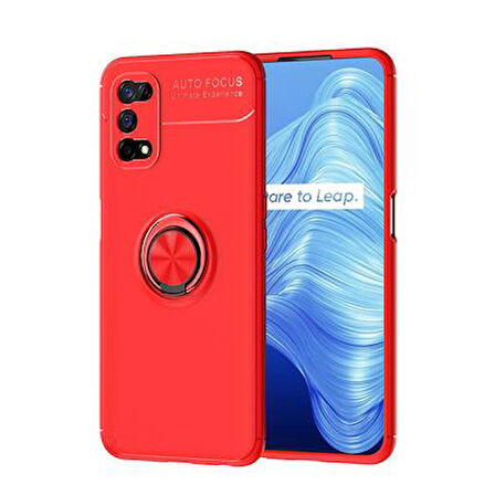 Realme 7 Pro  Kılıf Yüzüklü Sağlam Esnek Ringo Silikon Kapak