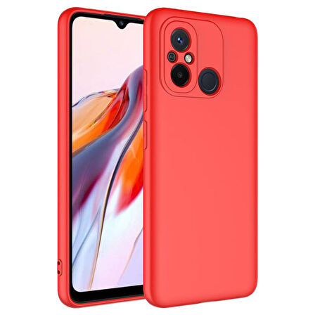 Redmi 12C İçi Kadife Dolgulu Şık Candy Lansman Silikon Kılıf