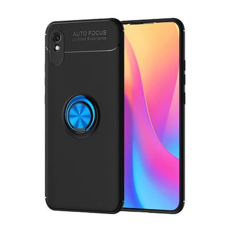Redmi 9A  Kılıf Yüzüklü Sağlam Esnek Ringo Silikon Kapak