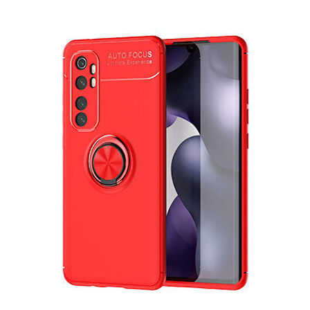 Xiaomi Mi Note 10 Lite  Kılıf Yüzüklü Sağlam Esnek Ringo Silikon Kapak
