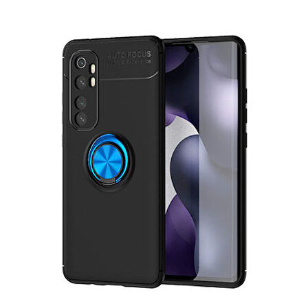 Xiaomi Mi Note 10 Lite  Kılıf Yüzüklü Sağlam Esnek Ringo Silikon Kapak