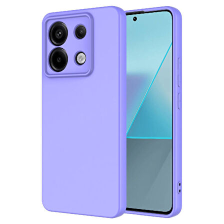 Redmi Note 13 Pro 5G Kılıf İçi Telefonu Çizmeyen Kadife Kaplı Dışı Soft Yapılı Esnek Lansman Kapak RYC/Mara