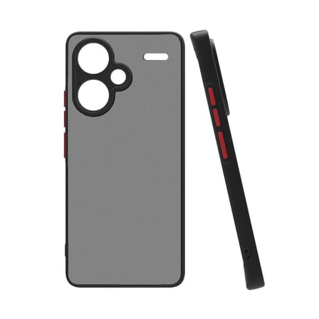Redmi Note 13 Pro Plus 5G Kılıf Arkası Buğulu Kenarları Renkli Sert Premium Silikon Kapak RCV/Hux