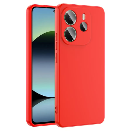Redmi Note 14 4G  Kılıf İçi Telefonu Çizmeyen Kadife Kaplı Dışı Soft Yapılı Esnek Lansman Kapak RYC/Mara