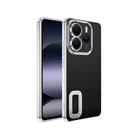 Redmi Note 14 5G Kılıf Logo Detaylı ve Parlak NLight Premium Silikon Kapak