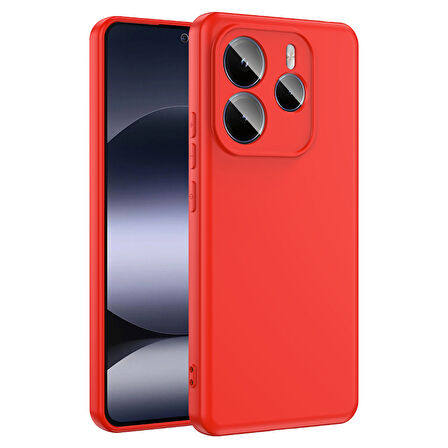 Redmi Note 14 5G  Kılıf İçi Telefonu Çizmeyen Kadife Kaplı Dışı Soft Yapılı Esnek Lansman Kapak RYC/Mara