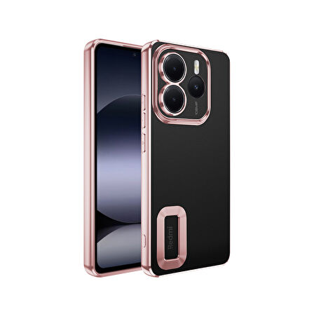 Redmi Note 14 5G Kılıf Logo Detaylı ve Parlak NLight Premium Silikon Kapak