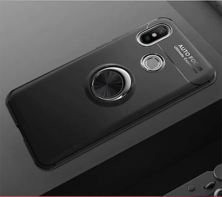 Redmi Note 7 Kılıf Yüzüğü Stant ve Araç Tutucu Olabilen Şık Esnek Premium Silikon Kapak RYC/Ravel