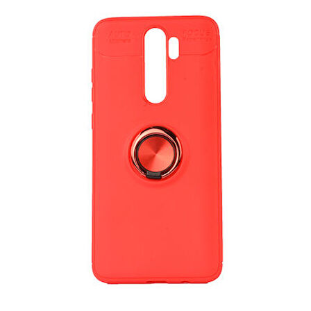 Redmi Note 8 Pro Kılıf Yüzüğü Stant ve Araç Tutucu Olabilen Şık Esnek Premium Silikon Kapak RYC/Ravel