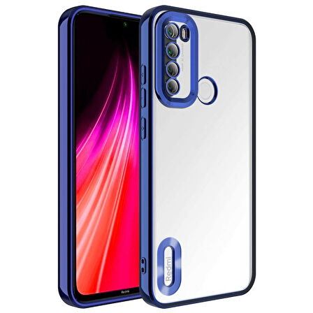 Redmi Note 8 Kılıf Logo Detaylı ve Parlak NLight Premium Silikon Kapak