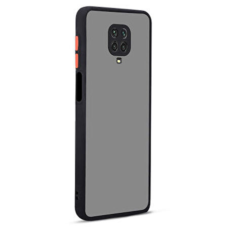 Redmi Note 9 Pro Kılıf Kenarları Renkli Sert Yapılı Şık Silikon Kapak RYC/Hux