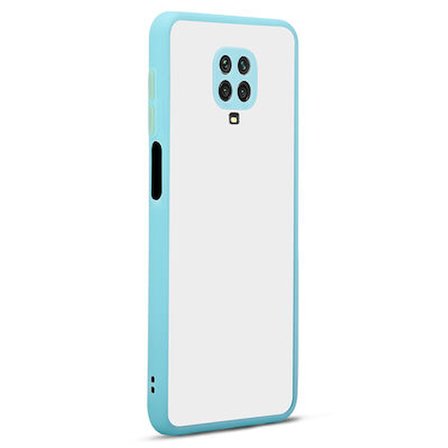 Redmi Note 9 Pro Kılıf Arkası Buğulu Kenarları Renkli Sert Premium Silikon Kapak RCV/Hux
