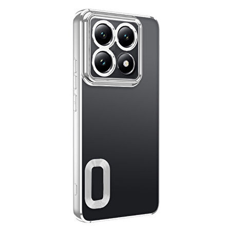 Xiaomi 14T Pro Kılıf Logo Detaylı ve Parlak NLight Premium Silikon Kapak