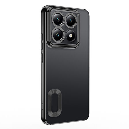 Xiaomi 14T Pro Kılıf Logo Detaylı ve Parlak NLight Premium Silikon Kapak