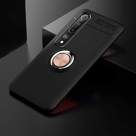 Xiaomi Mi 10 Kılıf Yüzüğü Stant ve Araç Tutucu Olabilen Şık Esnek Premium Silikon Kapak RYC/Ravel