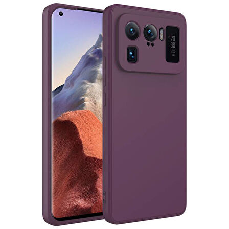Xiaomi Mi 11 Ultra İçi Kadife Dolgulu Şık Candy Lansman Silikon Kılıf