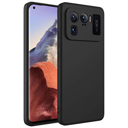 Xiaomi Mi 11 Ultra Kılıf İçi Kadife Dolgulu Kasayı Çizmeyen Sweetish Lansman Premium Kapak