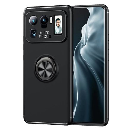 Xiaomi Mi 11 Ultra Ultra Koruma Sağlayan Stant Özellikli Yüzüklü Ravel Silikon Kılıf