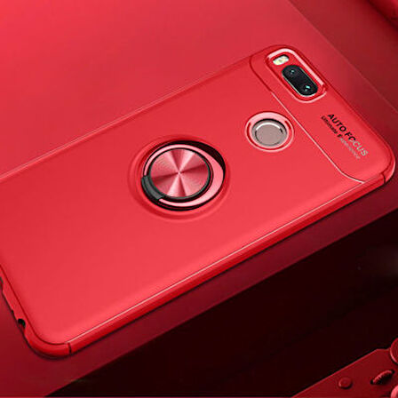 Xiaomi Mi 5X Kılıf Yüzüğü Stant ve Araç Tutucu Olabilen Şık Esnek Premium Silikon Kapak RYC/Ravel