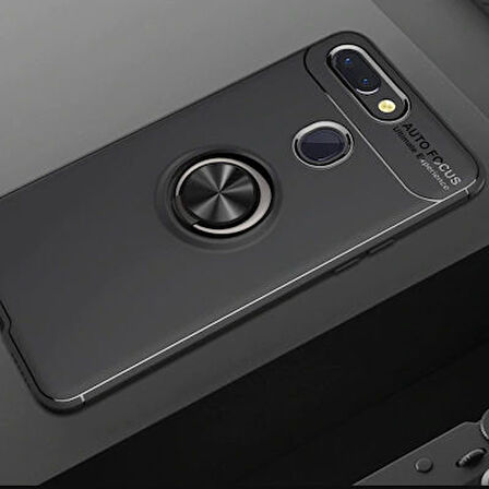 Xiaomi Mi 8 Lite  Kılıf Yüzüklü Sağlam Esnek Ringo Silikon Kapak