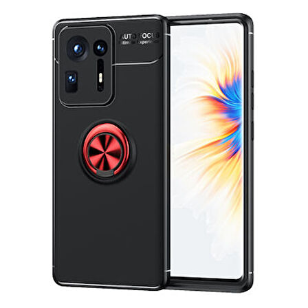 Xiaomi Mi Mix 4 Kılıf Yüzüğü Stant ve Araç Tutucu Olabilen Şık Esnek Premium Silikon Kapak RYC/Ravel