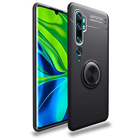 Xiaomi Mi Note 10  Kılıf Yüzüklü Sağlam Esnek Ringo Silikon Kapak