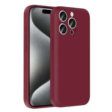 iPhone 15 Pro Kılıf Kamera Korumalı Ve Gizli Kart Hazneli Vitra Premium Silikon Kapak