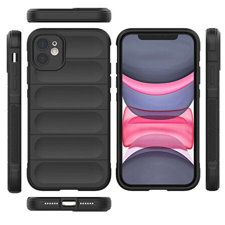 İphone 11 Kılıf Oyuk Tasarımlı Veltox Premium Esnek TPU Silikon Kapak
