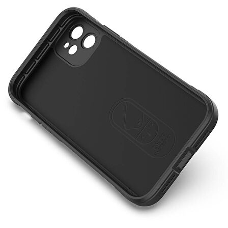 İphone 11 Kılıf Oyuk Tasarımlı Veltox Premium Esnek TPU Silikon Kapak