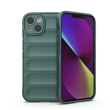 İphone 14 Kılıf Oyuk Tasarımlı Veltox Premium Esnek TPU Silikon Kapak