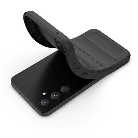 Samsung Galaxy A35 Kılıf Rahat Tutulabilir Yapılı İçi Kadife Kaplamalı Etnik Premium TPU Silikon Kapak