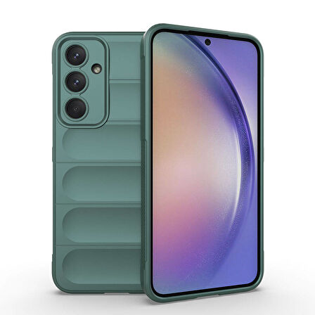 Samsung Galaxy A35 Kılıf Oyuk Tasarımlı Veltox Premium Esnek TPU Silikon Kapak