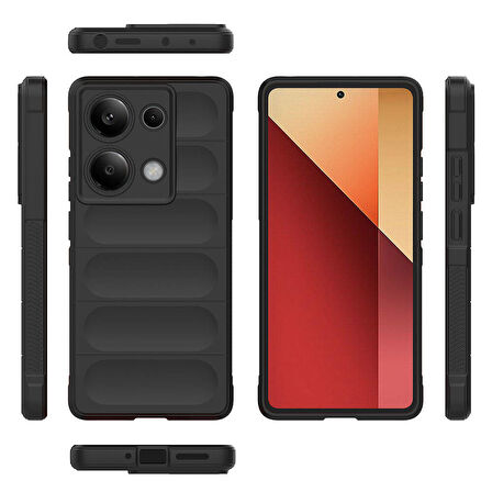 Samsung Galaxy A55 Kılıf İçi Kadife Dolgulu Dalga Tutma Haznelli Premium TPU Silikon Kapak RYC/Etnik