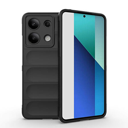 Redmi Note 13 4G Kılıf Rahat Tutulabilir Yapılı İçi Kadife Kaplamalı Etnik Premium TPU Silikon Kapak