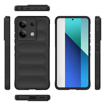 Redmi Note 13 4G Kılıf Oyuk Tasarımlı Veltox Premium Esnek TPU Silikon Kapak