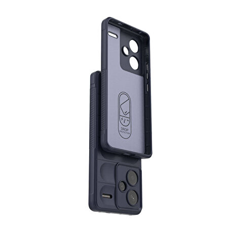 Redmi Note 13 Pro Plus Kılıf Oyuk Tasarımlı Veltox Premium Esnek TPU Silikon Kapak