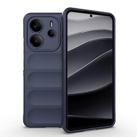 Xiaomi Redmi Note 14 4G Kılıf Oyuk Tasarımlı Veltox Premium Esnek TPU Silikon Kapak